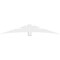 Ekena Millwork Davenport Architectural Grade PVC Gable Bracket, 96"W x 16"H x 2"D x 6"F, 4/12 Pitch GBP096X16X0206DAV00 - alternate 4
